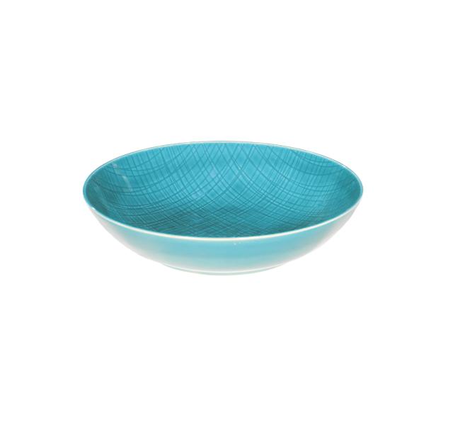 Diep bord Mesh 21 cm aqua 22202