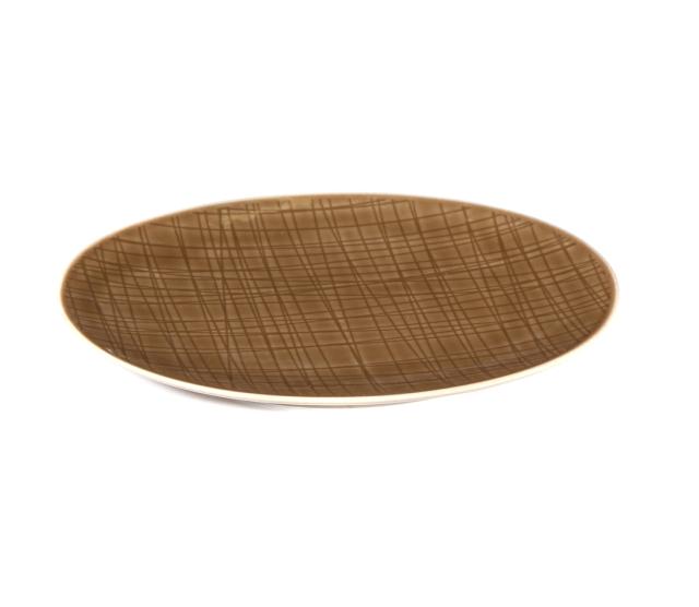 Bord Mesh 18 cm ovaal bruin 22250