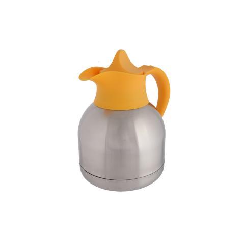 Thermoskan 1 liter RVS gele dop 25619