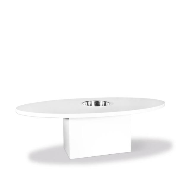 Dinertafel Neercan wit 248 x 124 x 76 cm 26037