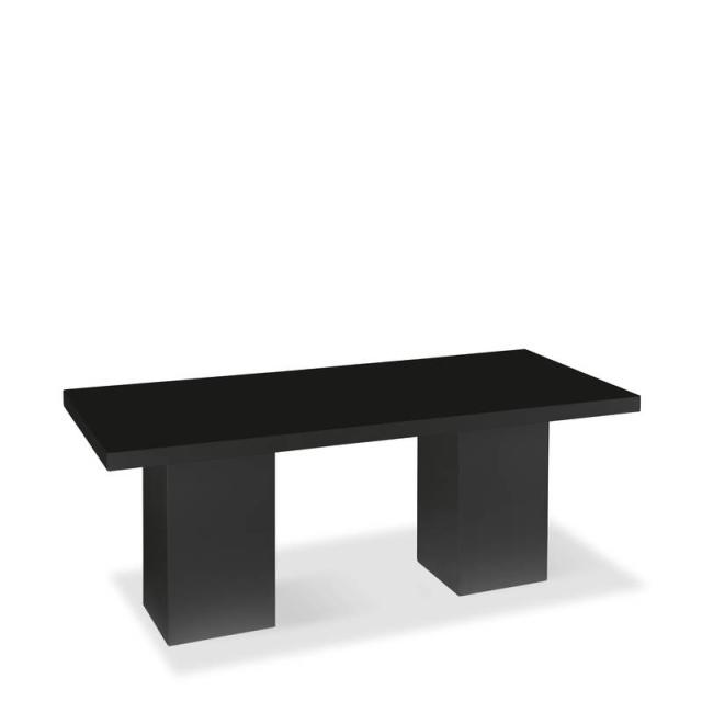 Dinertafel Basic zwart 80 x 180 x 75 cm 25634