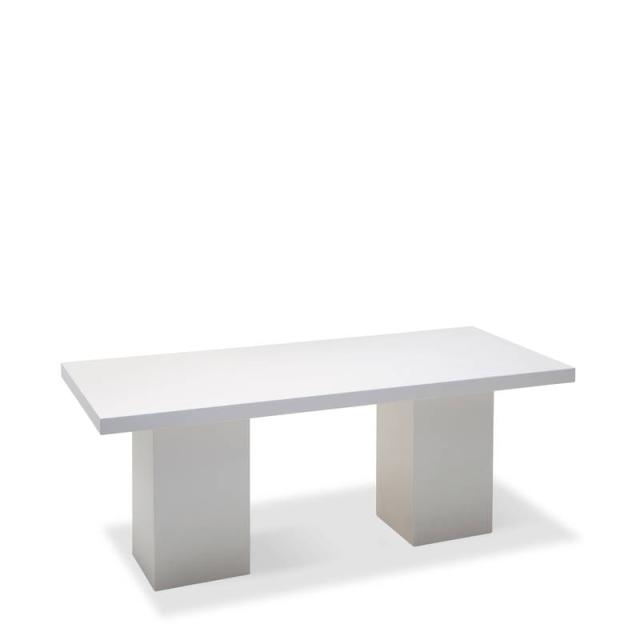 Dinertafel Basic wit 80 x 180 x 75 cm 25653