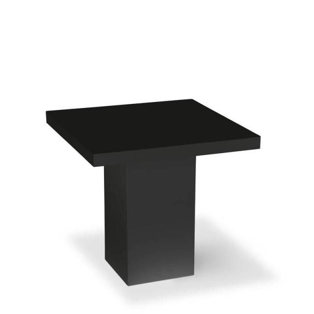 Dinertafel Basic zwart 80 x 80 x 75 cm 25635