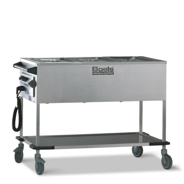 Bain marie 3/1 GN verrijdbaar 27351