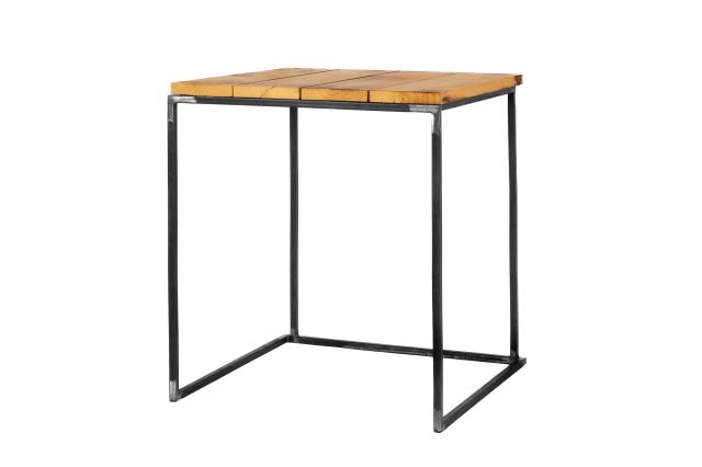 Dinertafel Quadrum staal / hout 26204